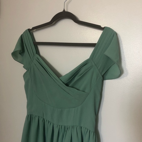 SOIÉBLU | Green Knee-length Garden Party Dress - Picture 2 of 5